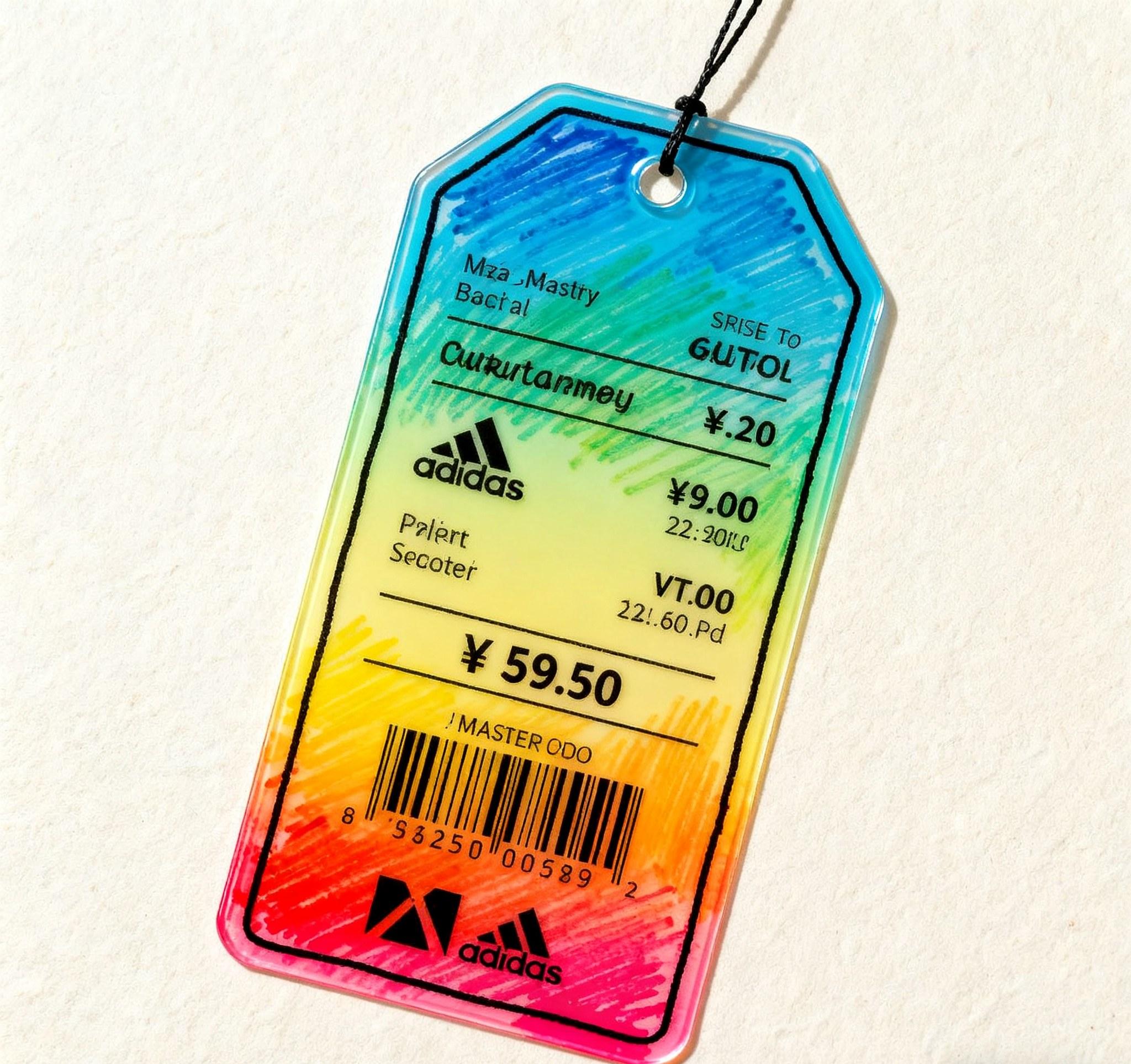 Durable pvc price tags for clothing retail.